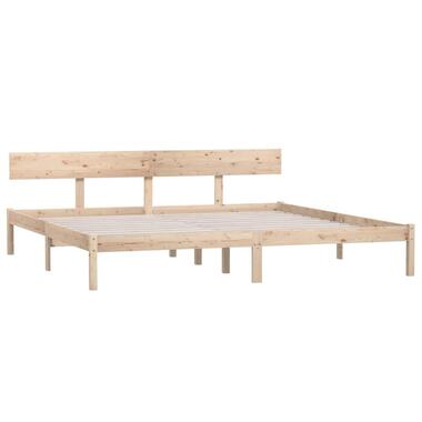 vidaXL - cadre de lit - Marron - Bois de pin - 180 x 200 cm - Sans matelas product