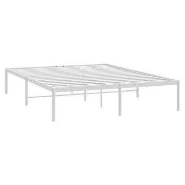 vidaXL - Bedframe - Wit - Staal - 160 x 200 cm product