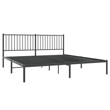 vidaXL - cadre de lit avec tête de lit - Noir - Acier - 180 x 200 cm product
