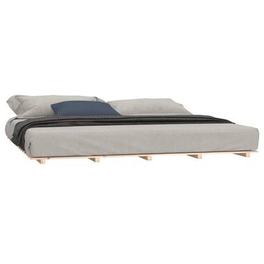 vidaXL - cadre de lit - Marron - Bois de pin - 200 x 200 cm - Sans matelas product