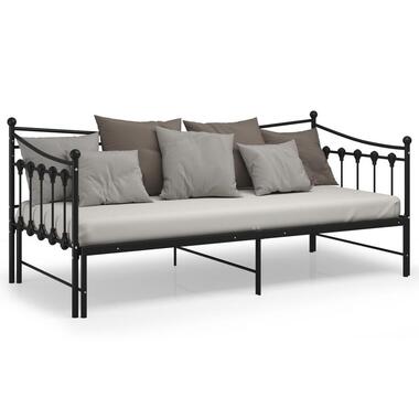 vidaXL - Bedbankframe - Zwart - Metaal product