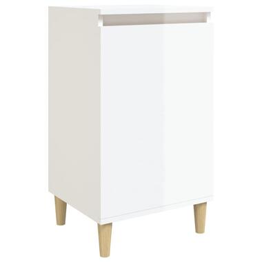 vidaXL - Nachtkastje - Hoogglans wit - Bewerkt hout - 40 x 35 x 70 cm product