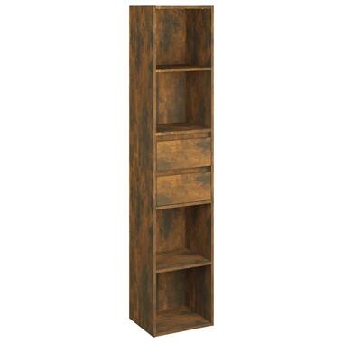vidaXL - bibliothèque - Chêne fumé - Bois d'ingénierie - 36 x 30 x 171 cm product