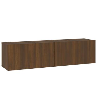 vidaXL - meuble tv mural - Chêne marron - Bois d'ingénierie - 120 x 30 x 30 cm product