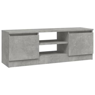 vidaXL - Tv-meubel met deur - Grijs - Bewerkt hout - 102 x 30 x 36 cm product