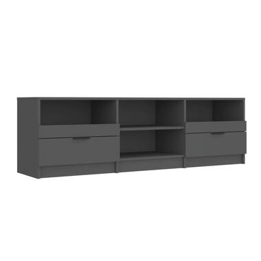 vidaXL - meuble tv - Noir - Bois d'ingénierie - 150 x 33.5 x 45 cm product