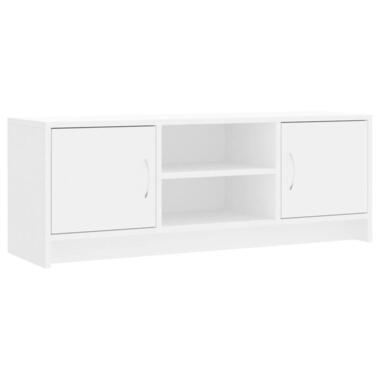 vidaXL - meuble TV - Blanc - Bois d'ingénierie - 102 x 30 x 37,5 cm product