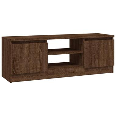 vidaXL - Tv-meubel met deur - Eikenkleur - Bewerkt hout - 102 x 30 x 36 cm product