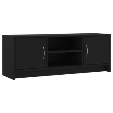 vidaXL - meuble TV - Noir - Bois d'ingénierie - 102 x 30 x 37.5 cm product