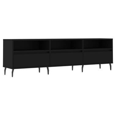 vidaXL - meuble TV - Noir - Bois d'ingénierie - 150 x 30 x 44.5 cm product