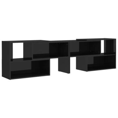 vidaXL - meuble TV - Noir brillant - Bois d'ingénierie - 149 x 30 x 52 cm product