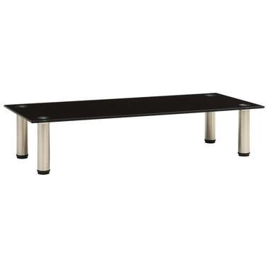 vidaXL - meuble TV - Noir - Verre - 80 x 35 x 17 cm product