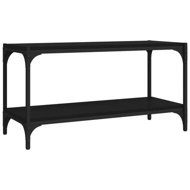 vidaXL - meuble tv - Noir - Bois d'ingénierie et acier - 80 x 33 x 41 cm product