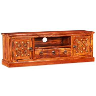 vidaXL - Meuble TV - Marron - Bois massif de Sesham - 120 x 30 x 40 cm product