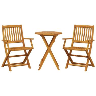 vidaXL - Bistroset - Bruin - Acaciahout - 60 cm - 3 stuks product