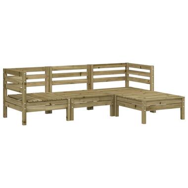 vidaXL - canapé de jardin - Natural impregnated - Pinède imprégnée product