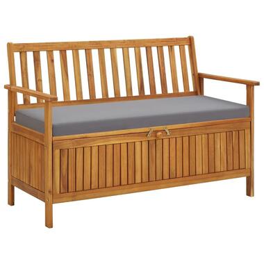 vidaXL - banc de rangement - Gris - Bois d'acacia - 120 x 63 x 84 cm product