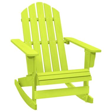 vidaXL - chaise à bascule de jardin - Vert - Bois de sapin massif product