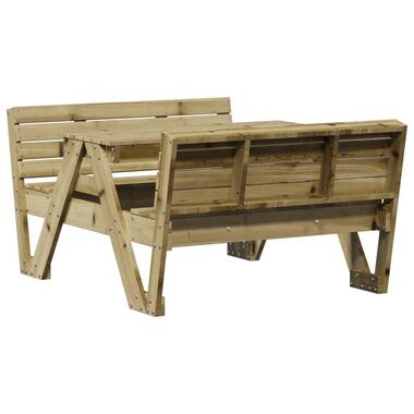vidaXL - Picknicktafel voor kinderen - Bruin - Grenenhout - 88 x 122 x 58 cm product