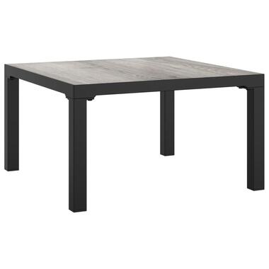vidaXL - Tuintafel - Grijs - DPC en staal - 55 x 55 x 31 cm product