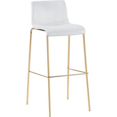 CLP Barkruk Hoover goud Frame - Fluweel - creme product