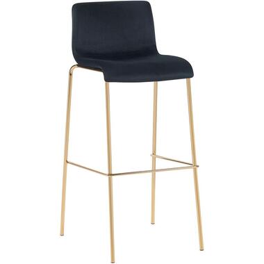 CLP Tabouret de bar Hoover Or Cadre - Velours - Noir product