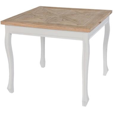 CLP Table de salle à manger Lindon Blanc Cadre - Bois - Nature / Blanc product