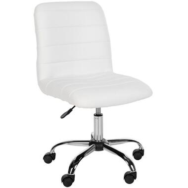 CLP Bureaustoel Redding chroom Frame - Kunstleer - wit product