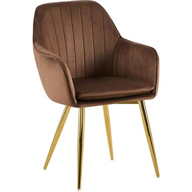 CLP chaise salle à manger Cheryl Or Cadre - Métal - Marron product
