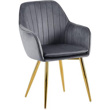 CLP chaise salle à manger Cheryl Or Cadre - Métal - Gris foncé product