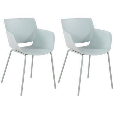 CLP Lot de 2 chaise salle à manger Alpena Plastique - Turquoise product