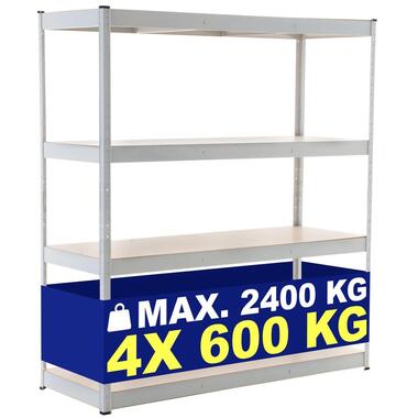 CLP Stellingkast Schwerlastregal Metaal - wit product