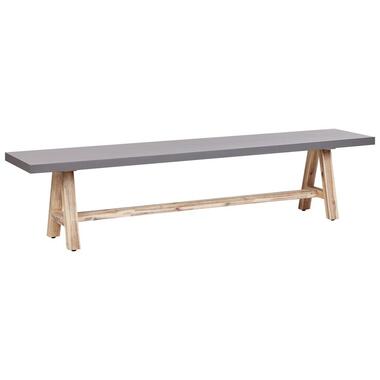 TONNARE - Tuintafel - Licht hout - 200 cm - Beton product