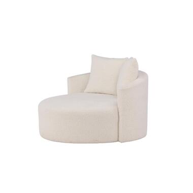 Canapé deux places Elena en tissu teddy - blanc product