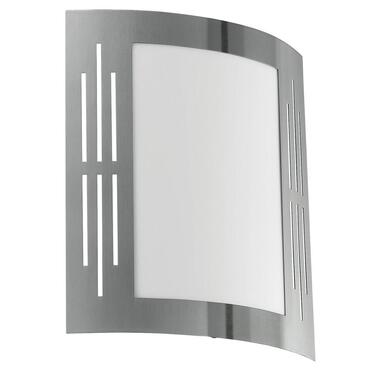 EGLO City Applique extérieure - E27 - Acier inoxydable; Plastique - Blanc; product