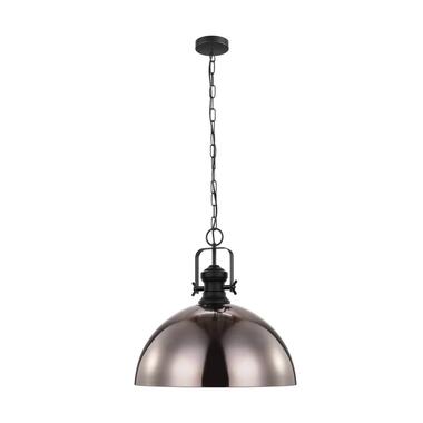 EGLO Combwich Hanglamp - E27 - Staal - Zwart/Crème product