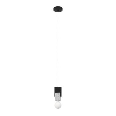 EGLO Lobatia Hanglamp - E27 - Staal/Hout - Zwart/Wit/Grijs product