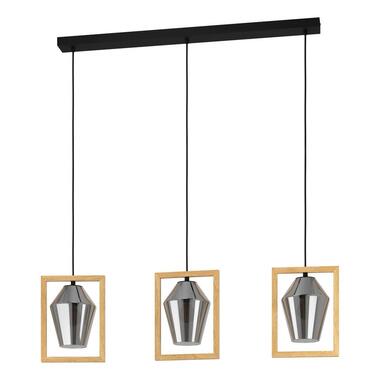 EGLO Viglioni Lampe suspendue - E27 - Bois; Verre - Noir; product