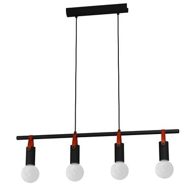 EGLO Apricale Lampe suspendue - E27 - Acier; Cuir - Noir; Marron product
