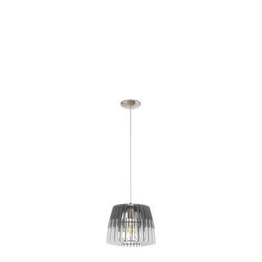 EGLO Artana Lampe à suspension - E27 - Acier - Bois - Blanc: Gris product