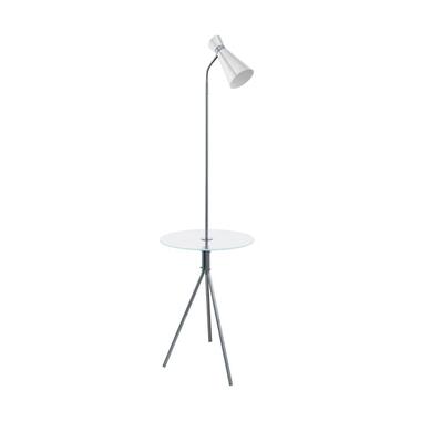 EGLO Policara Lampadaire - E27 - Acier - Verre - Blanc: Gris product