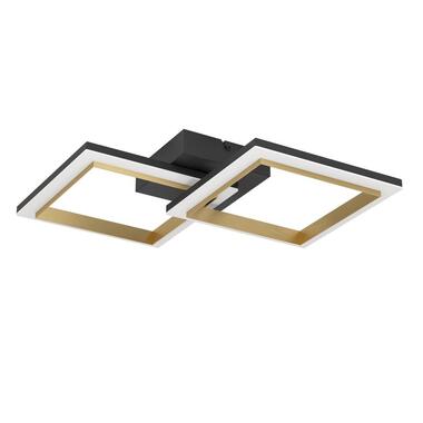 EGLO Calliera Plafonnière - LED - Staal/Kunststof - Zwart/Goud/Wit product