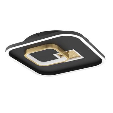 EGLO Tiriolo Plafonnière - LED - Staal/Kunststof - Zwart/Goud product