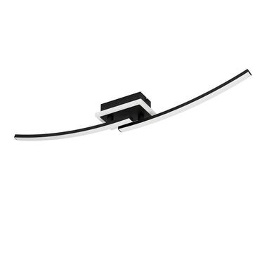 EGLO Lungolago Plafonnière - LED - Staal/Kunststof - Zwart/Wit product