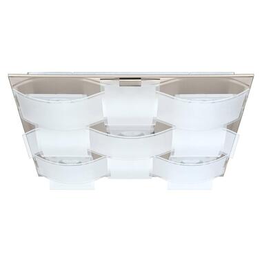 EGLO Guadiano Plafonnière - GX53 - RVS/Glas - Wit:Grijs product