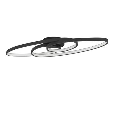EGLO Gianella Plafonnière - LED - Aluminium/Staal/Kunststof - Zwart/Wit product