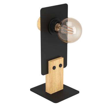 EGLO Bramerton Lampe de table - E27 - Acier; Bois - Noir; product
