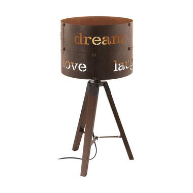 EGLO Coldingham Lampe de table - E27 - Acier - Marron rouille ; product