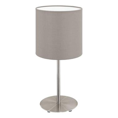EGLO Pasteri Tafellamp - E14 - Staal/Textiel - Taupe product