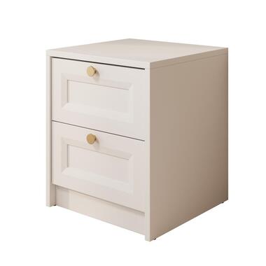 Meubella Table de chevet Rumble - Blanc - 40 cm product